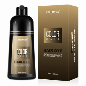 Light Brown Hair Dye Shampoo 3 in 1 for Color Transform, Instant Hair Color Shampoo With Herbal Ingredients-Gentle & Long-lasting, Seimi Permanent Champu Para Canas Mujer, Gift for Men Women 500ML
