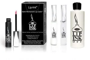 Lip Ink Mini Lip Kit- Pink | 100% Smearproof Liquid Lipstick Waterproof Wax-Free Natural Organic Vegan Kosher Botanical 247 Confidence Cosmetics USA Self Manufactured Since 1995