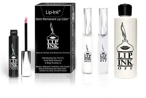 Lip Ink Mini Lip Kit- Pink | 100% Smearproof Liquid Lipstick Waterproof Wax-Free Natural Organic Vegan Kosher Botanical 247 Confidence Cosmetics USA Self Manufactured Since 1995