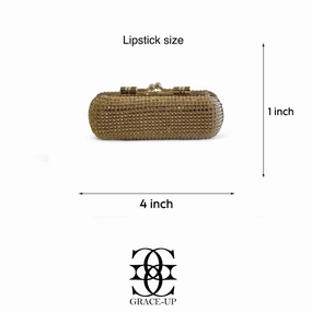 Lipstick 💄 SIZE Clutch Golden