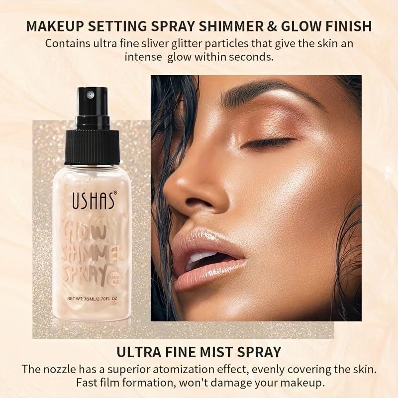 Liquid Highlighter & Illuminating Foundation - Long-Lasting, Waterproof, Oil-Proof with Shimmer (02#, 2.7 fl.oz)