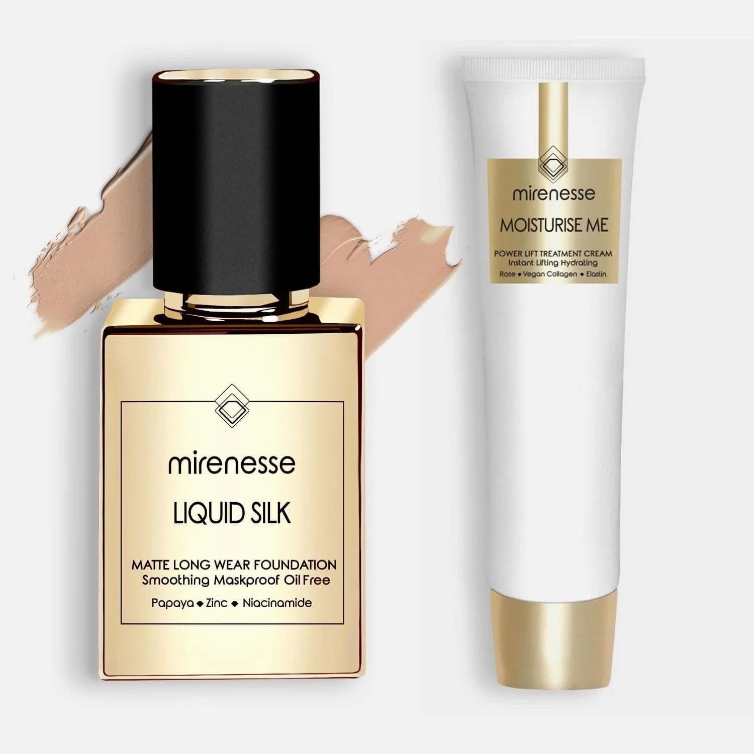 Liquid Silk Matte Foundation   Power Lift Treatment Cream 2pce Kit SPF25