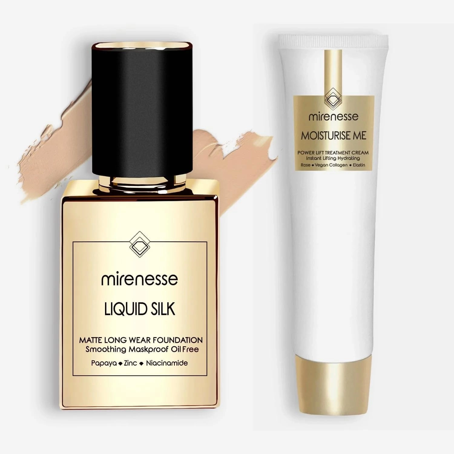Liquid Silk Matte Foundation   Power Lift Treatment Cream 2pce Kit SPF25