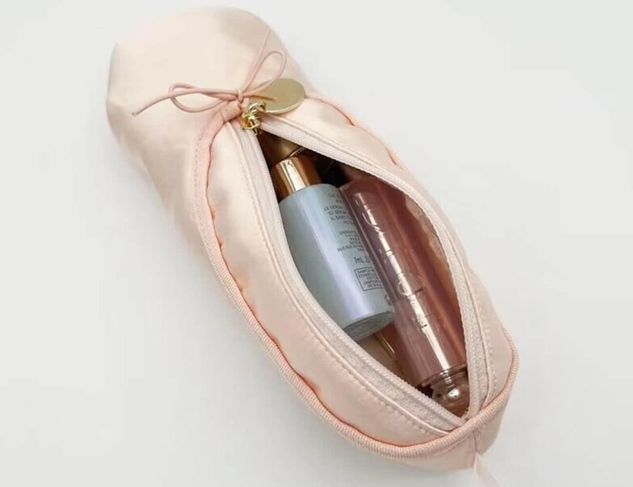 Litex Ballet Slipper Makeup Bag，Small Cosmetic Bag for Trip Portable Cosmetic Travel Bag, Suitable for Storing Lipstick, Eyebrow and Eyeliner, Gift for Dancers Cosmetic Organizer Bag (Green*2pcs)