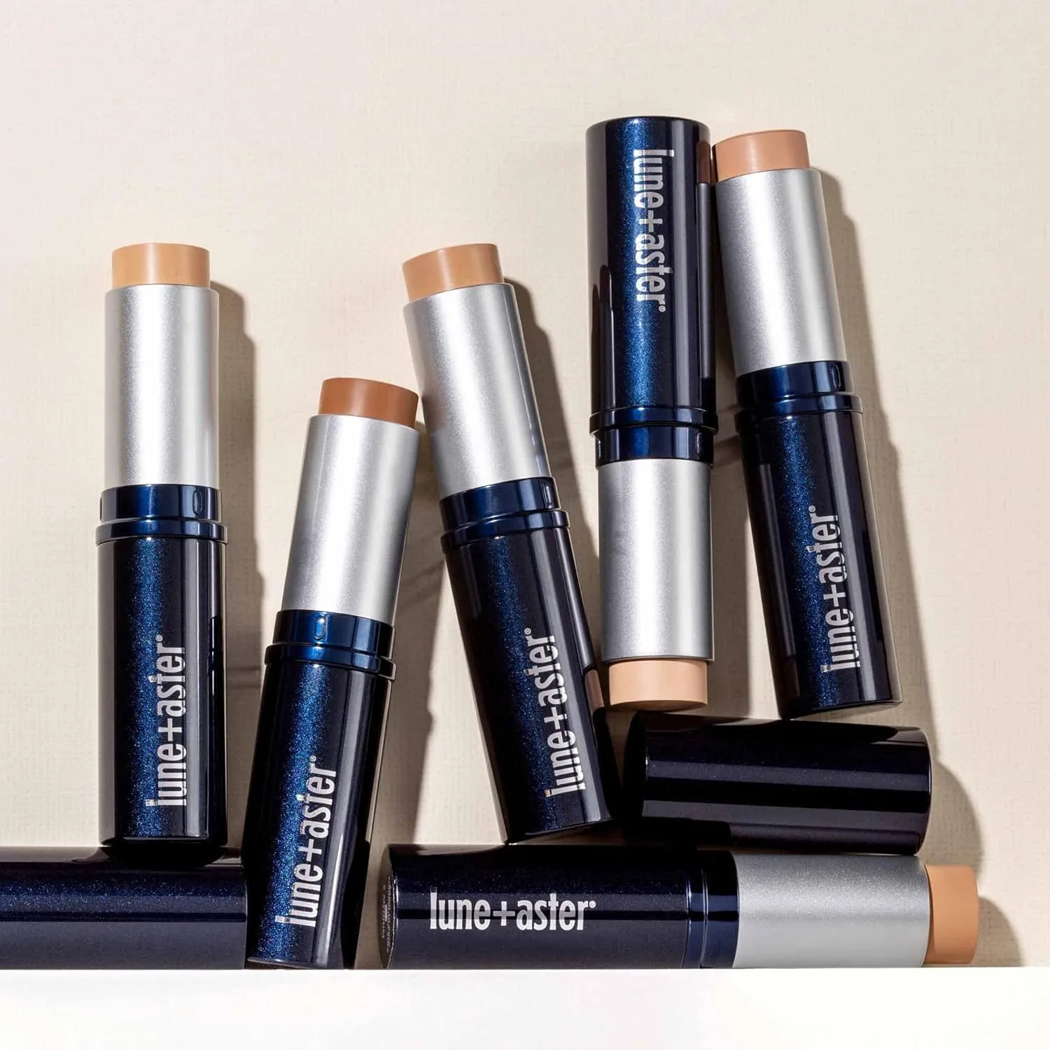Lune Aster Dawn To Dusk Foundation Stick | Mess-Free, Lightweight Formula, Medium To Full Coverage
