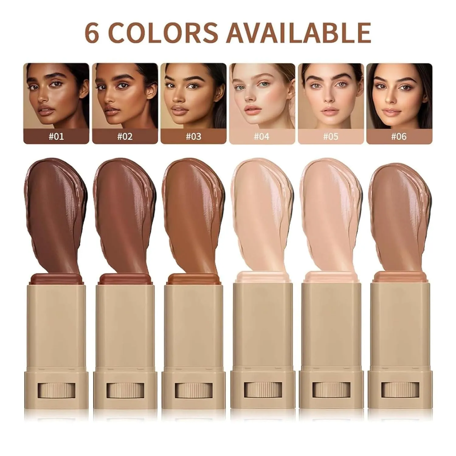 Lushaco Skin Tint, Skin Tint Foundation, Serum Boosted Skin Tint Balm, Serum Boosted Balm, Natural Finish Makeup, Solid Moisturizing and Natural Finish Makeup (#02)