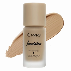 MA-RS SP/F55 PA     High Coverage All Skin Type Matte Liquid Foundation | Blemish Free & Blendable Foundation for Makeup (40ml) (SHADE-05)