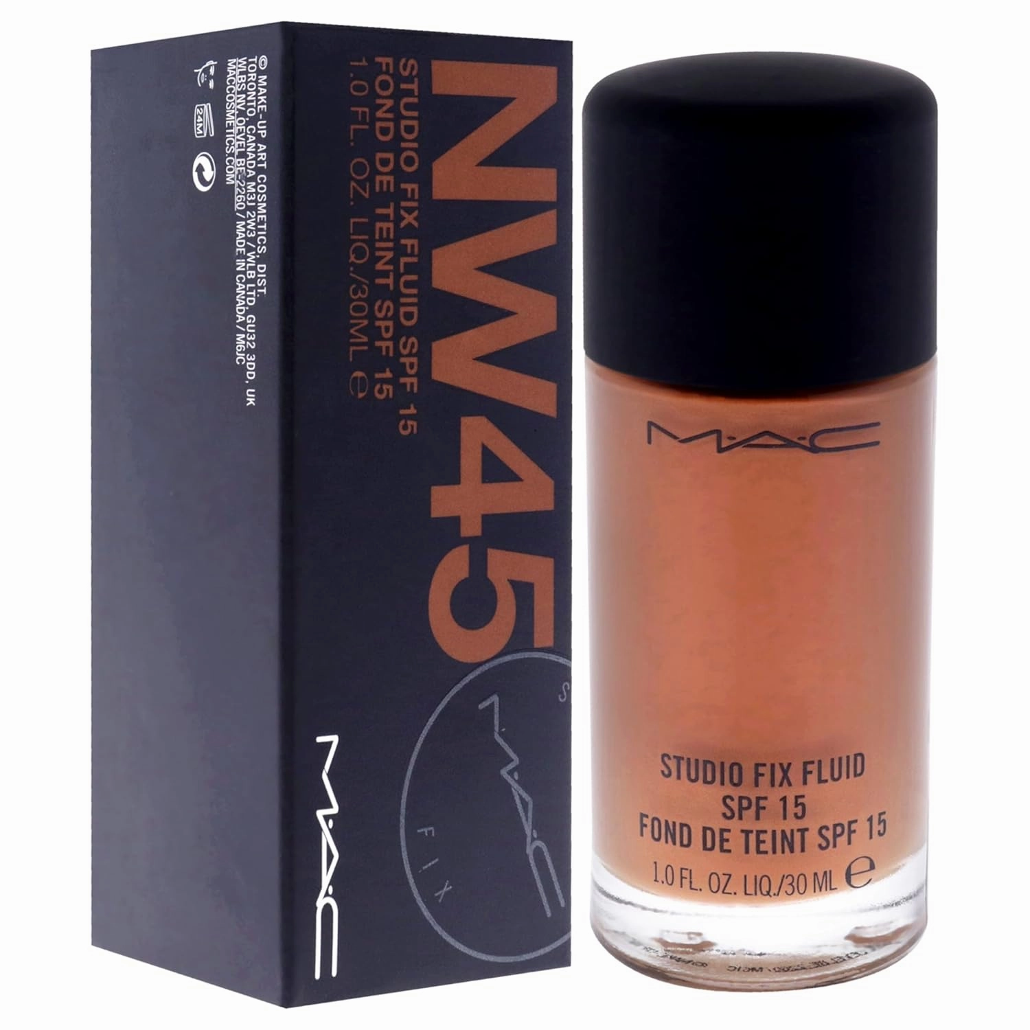Mac Studio Fix Fluid Spf 15 Foundation Nw 45 30ml/1 Oz