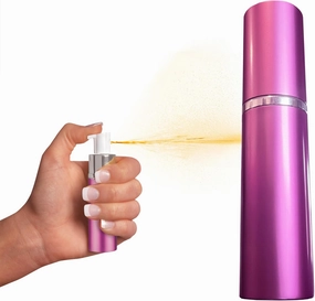 Mace Purse Lipstick Pepper Spray, 0.6 oz, 10 Feet Range, Max Strength 10% OC Formula, Long Lasting UV Dye, Chic Cosmetic Case Design, Self Defense Pepper Spray for Women - Pink