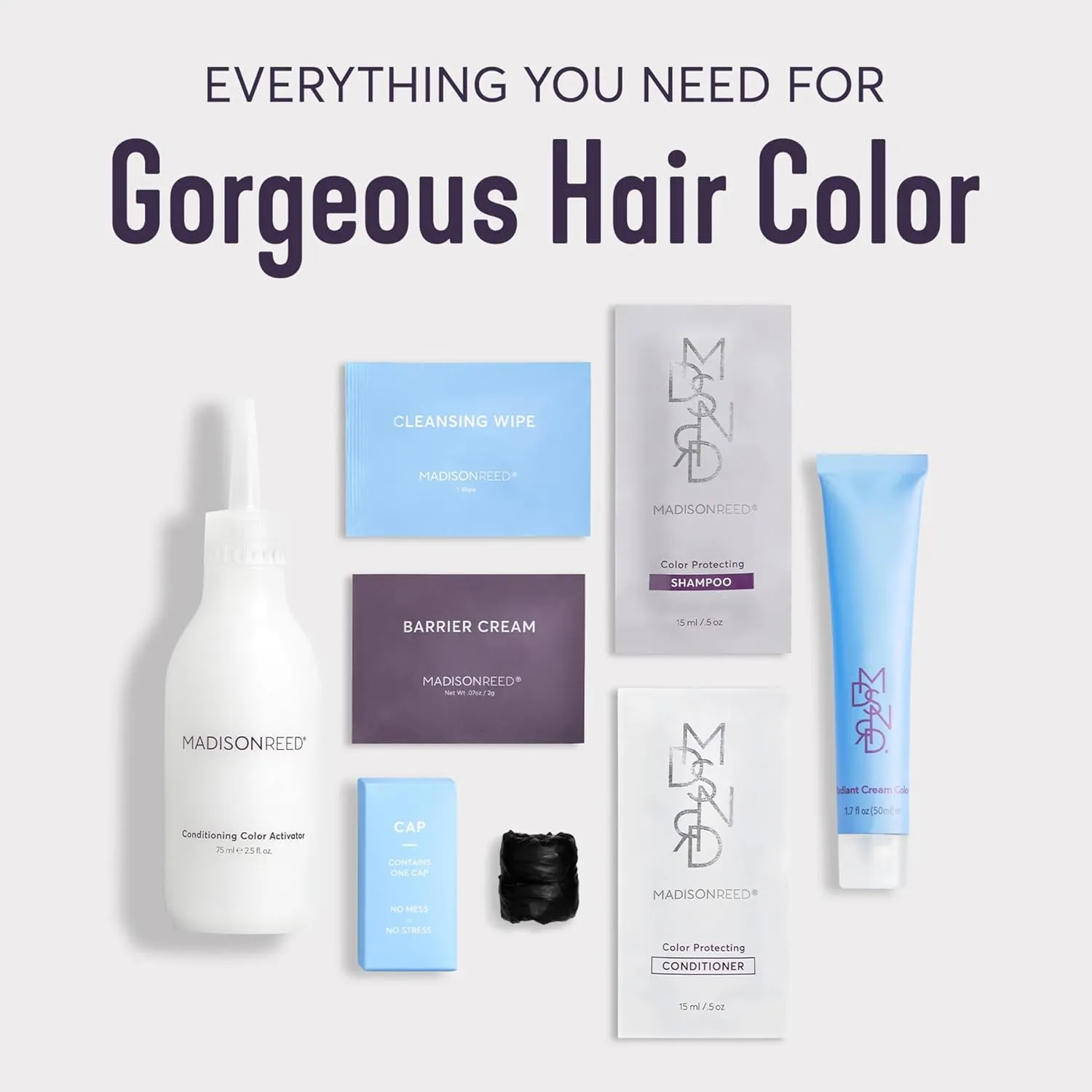 Madison Reed Radiant Hair Color Kit, Light Copper Red for 100% Gray Coverage, Ammonia-Free, 7NCR Vesuvius Red, Permanent Hair Dye, Pack of 1