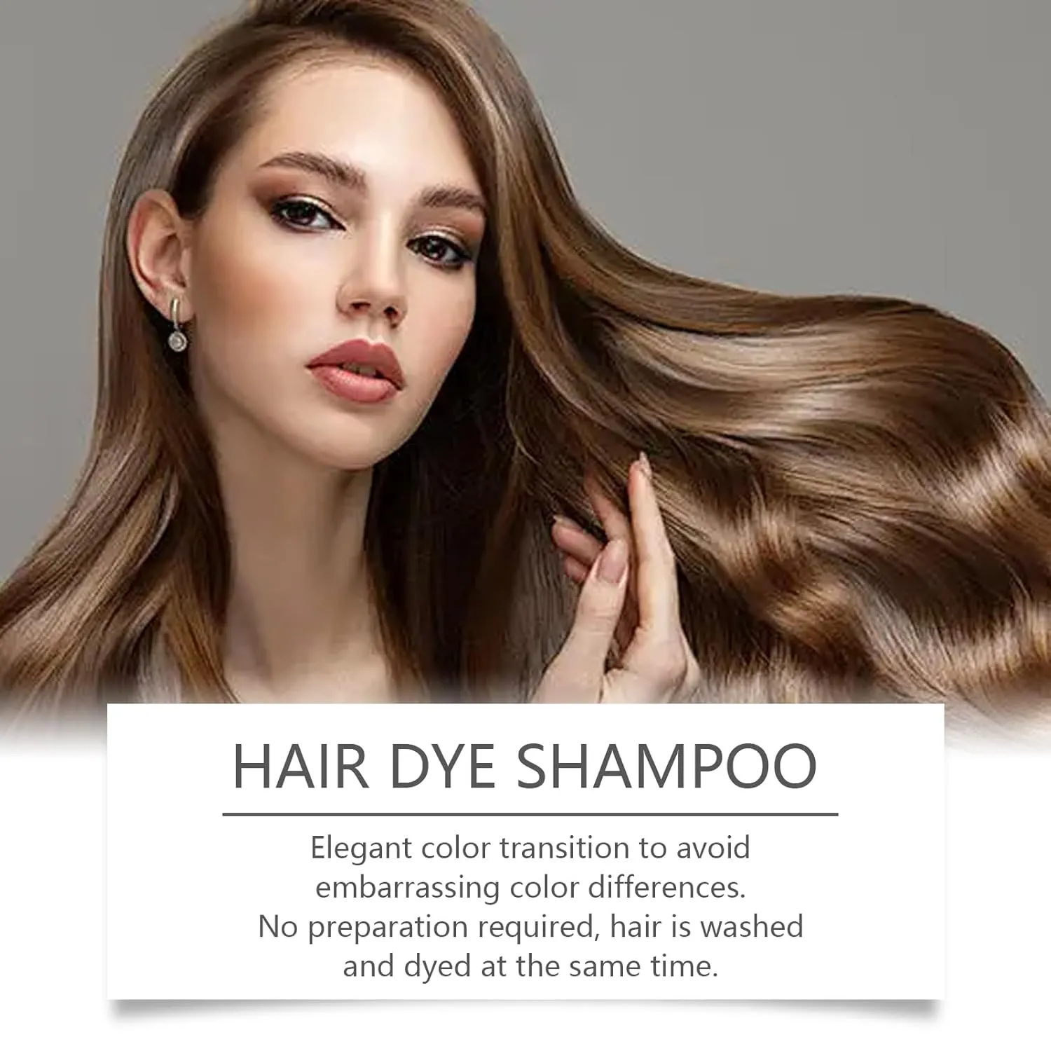 Magic Hair Dye Shampoo,3 in 1 hair dye shampoo for Women & Men,Gently Cleanses & Conditions,Herbal Ingredients Dye (Red)