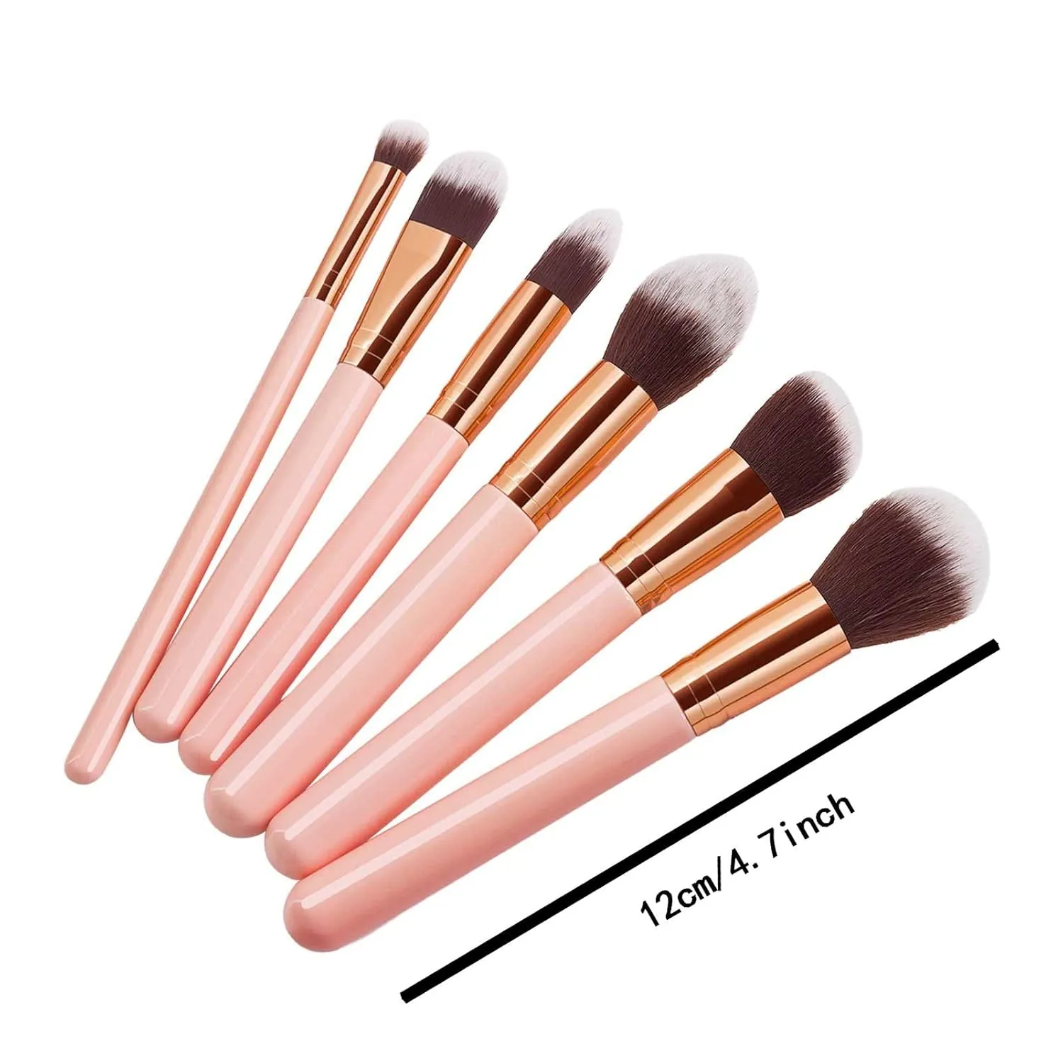 Makeup Brush Advanced Synthetic Concealer Foundation Powder Eyeshadow Makeup Brush Cosmetics Eyebrow Eyeshadow Powder Lip Gloss Brush 6 Pack Jewelry Brush