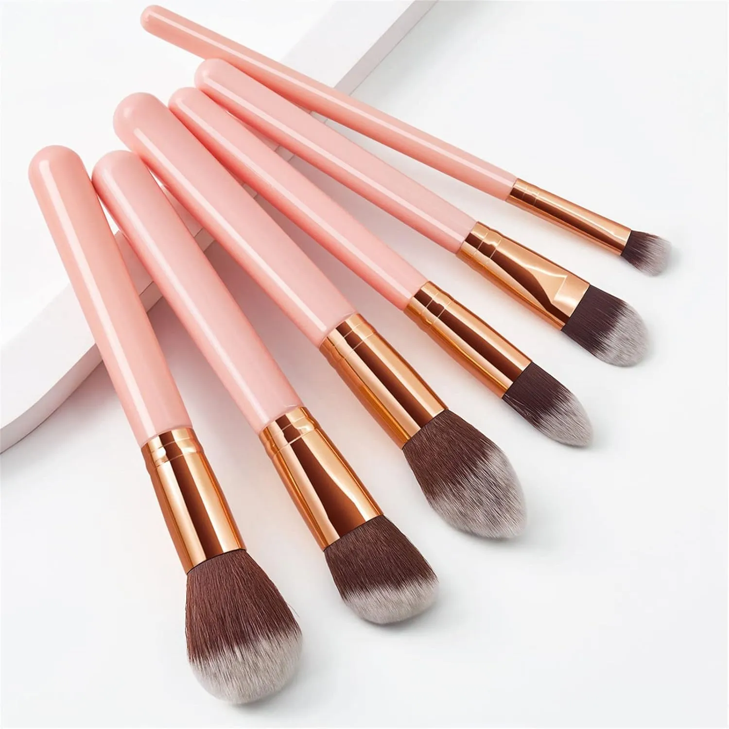 Makeup Brush Advanced Synthetic Concealer Foundation Powder Eyeshadow Makeup Brush Cosmetics Eyebrow Eyeshadow Powder Lip Gloss Brush 6 Pack Jewelry Brush