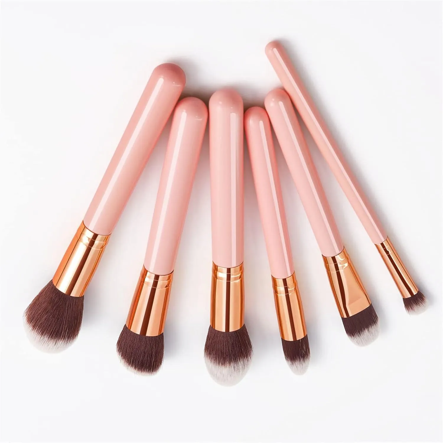 Makeup Brush Advanced Synthetic Concealer Foundation Powder Eyeshadow Makeup Brush Cosmetics Eyebrow Eyeshadow Powder Lip Gloss Brush 6 Pack Jewelry Brush