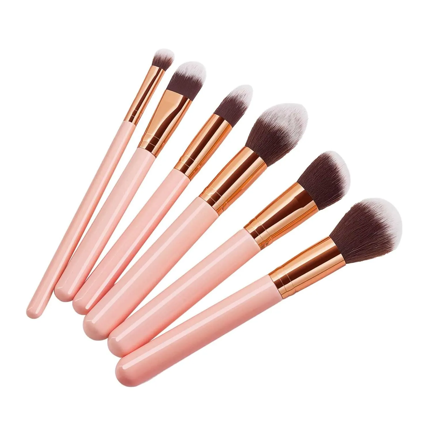 Makeup Brush Advanced Synthetic Concealer Foundation Powder Eyeshadow Makeup Brush Cosmetics Eyebrow Eyeshadow Powder Lip Gloss Brush 6 Pack Jewelry Brush