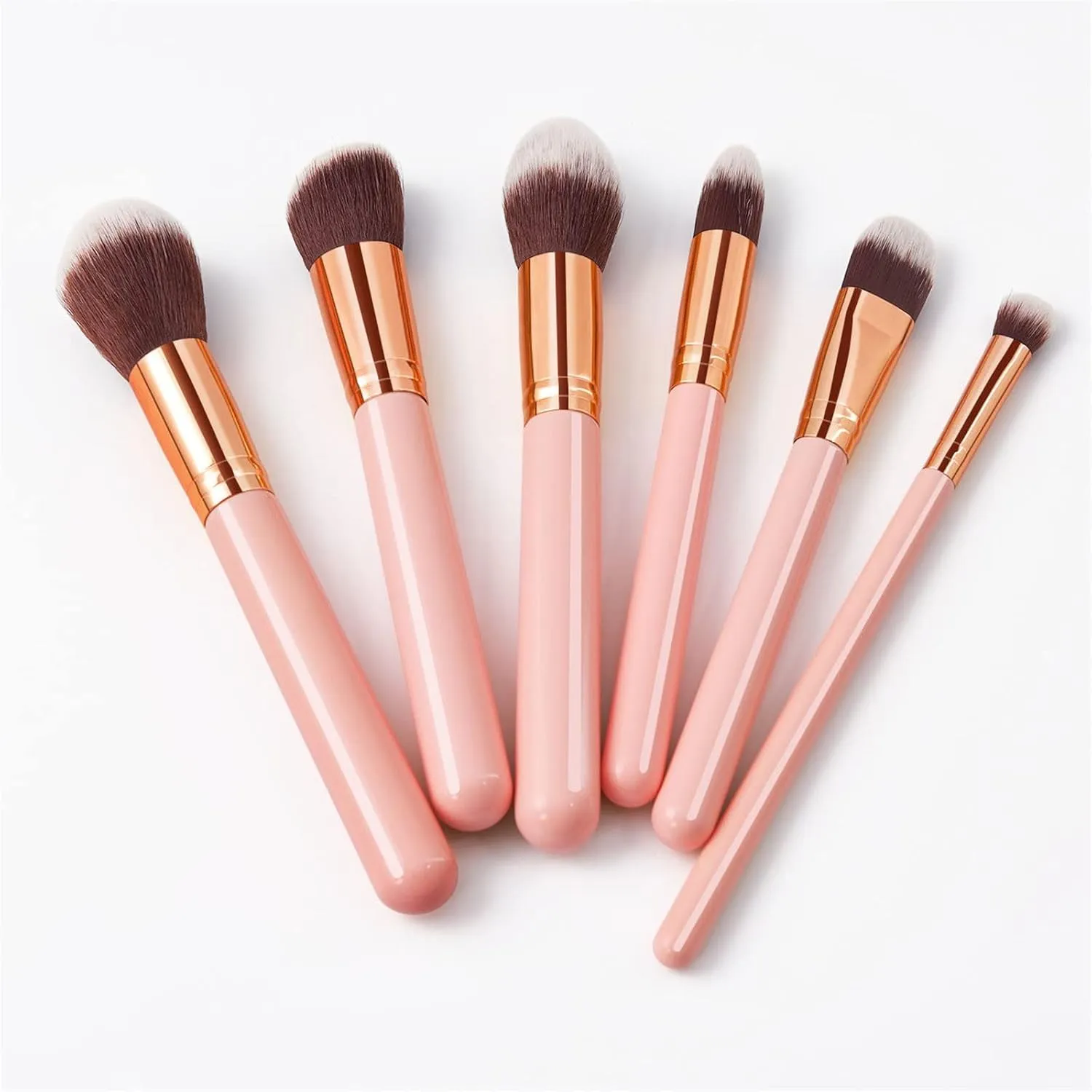 Makeup Brush Advanced Synthetic Concealer Foundation Powder Eyeshadow Makeup Brush Cosmetics Eyebrow Eyeshadow Powder Lip Gloss Brush 6 Pack Jewelry Brush