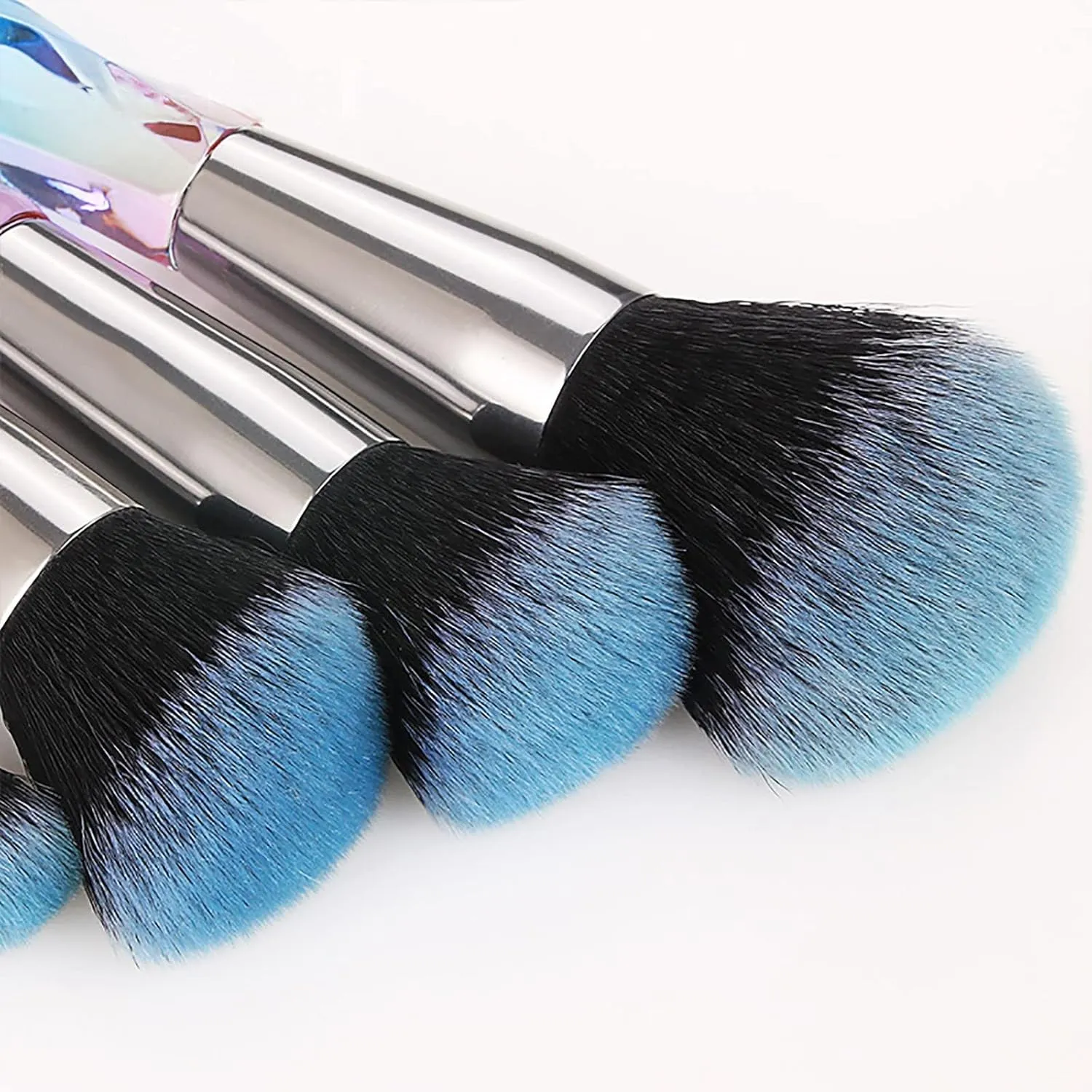Makeup Brushes Premium Synthetic Concealers Foundation Powder Eye Shadows Makeup Brushes Scrunch It Brush (Color : Blue, Size : One Size)
