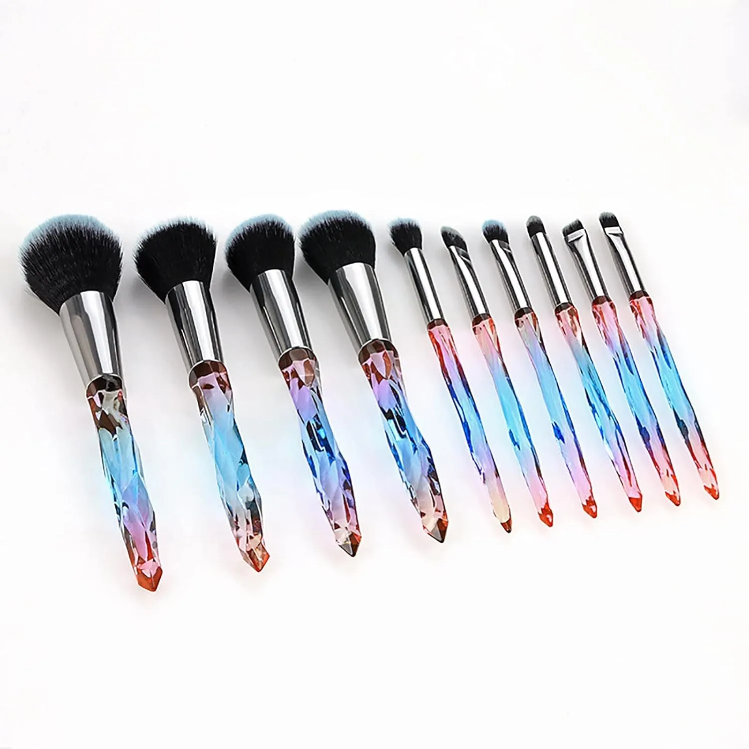 Makeup Brushes Premium Synthetic Concealers Foundation Powder Eye Shadows Makeup Brushes Scrunch It Brush (Color : Blue, Size : One Size)