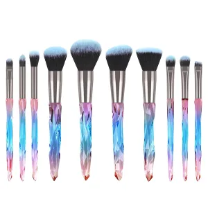 Makeup Brushes Premium Synthetic Concealers Foundation Powder Eye Shadows Makeup Brushes Scrunch It Brush (Color : Blue, Size : One Size)