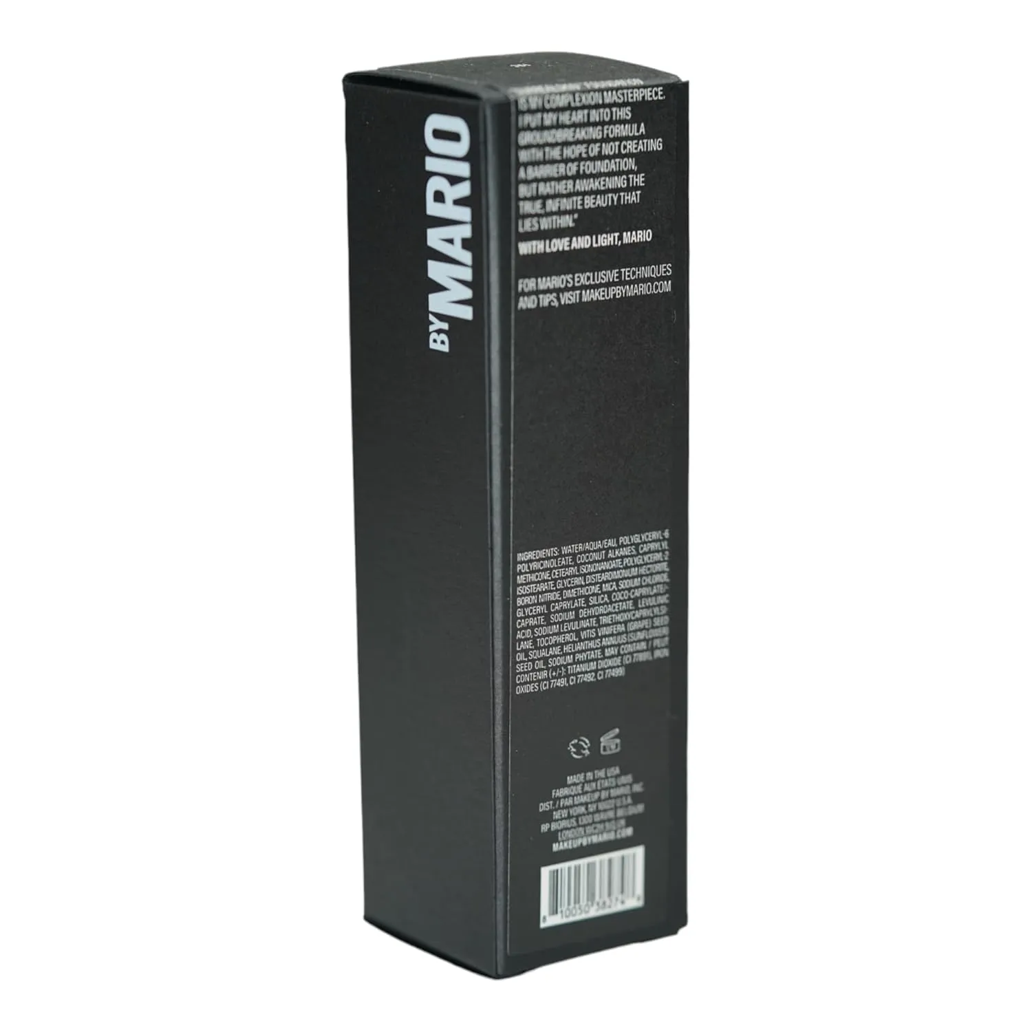 MAKEUP BY MARIO SurrealSkin Liquid Foundation, Liquid Formula, Vegan, Long-wearing coverage, Hydrating, Natural Finish, Size 30 mL (19C - medium dark with cool undertone)