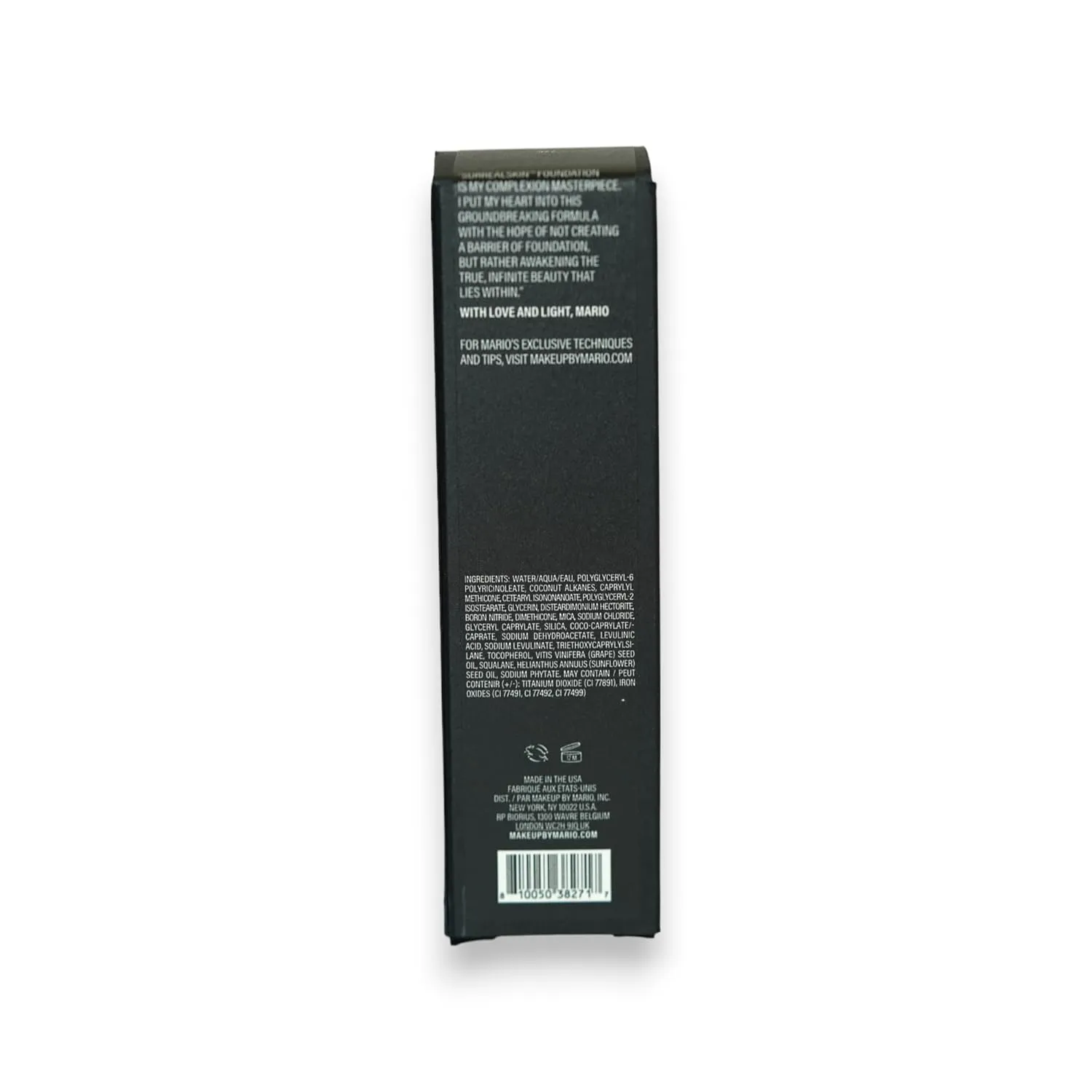 MAKEUP BY MARIO SurrealSkin Liquid Foundation, Liquid Formula, Vegan, Long-wearing coverage, Hydrating, Natural Finish, Size 30 mL (22C - medium dark with cool undertone)