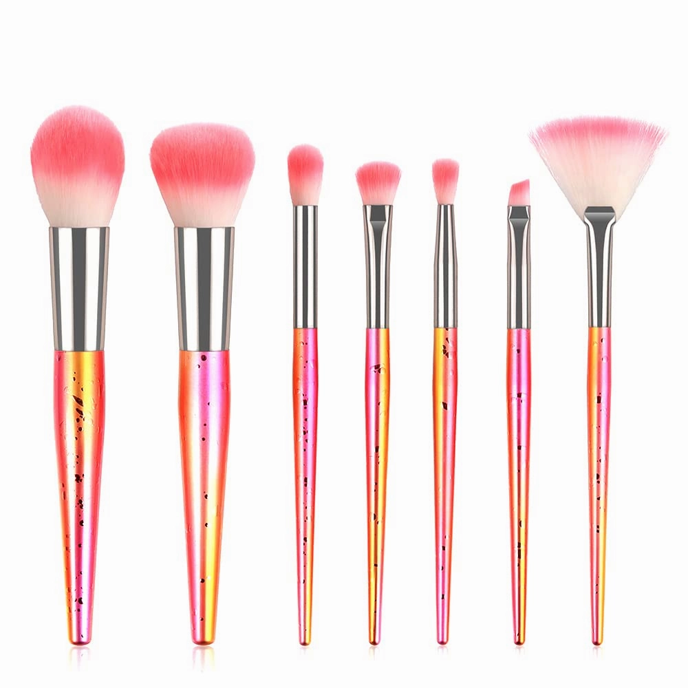 Makeup Brushes 7pcs Makeup Brush Set, Premium Synthetic Kabuki Make Up Brush Kit Foundation Powder Eyeshadow Professional Cosmetic Tools 44-2