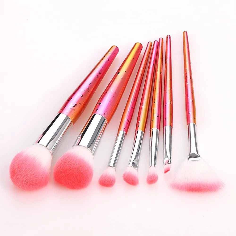 Makeup Brushes 7pcs Makeup Brush Set, Premium Synthetic Kabuki Make Up Brush Kit Foundation Powder Eyeshadow Professional Cosmetic Tools 44-2