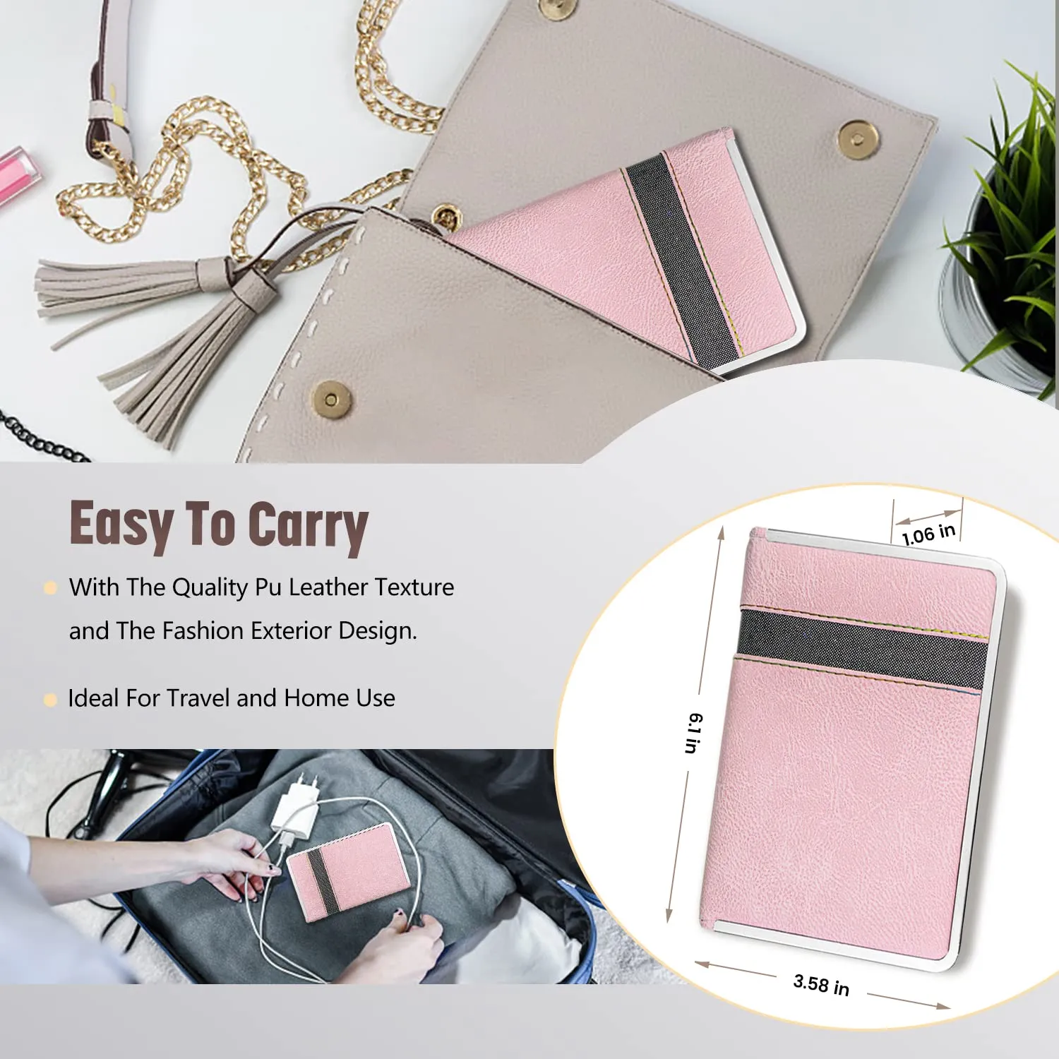 Manicure Set Professional Nail Manicure Kit for Women, 21 in 1 Manicure Kit Pedicure Kit Stainless Steel Nail Clipper Kit Nail Care Kit Travel- Pink