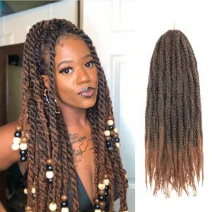 Marley Twist Braiding Hair 24 Inch Marley Twist Hair Long Cuban Twist Hair 8 Packs Afro Kinky Curly Twist Crochet Hair Synthetic Marley Hair Extensions (24 Inch 8packs, T30)