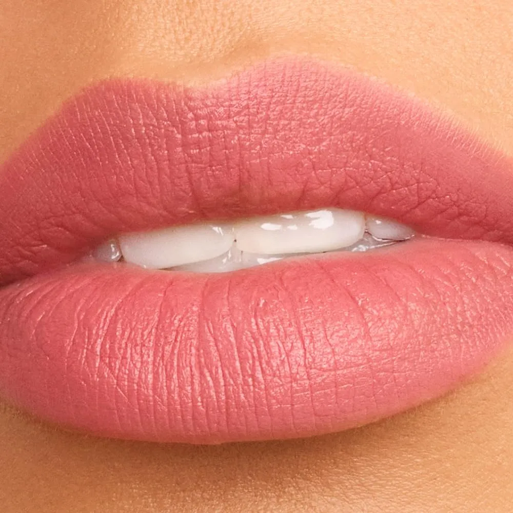 Matte, Long Lasting, Hydrating Vegan Lipstick with Vitamin E and Watermelon Seed Oil (Experienced- Light Pink/Purple Color)