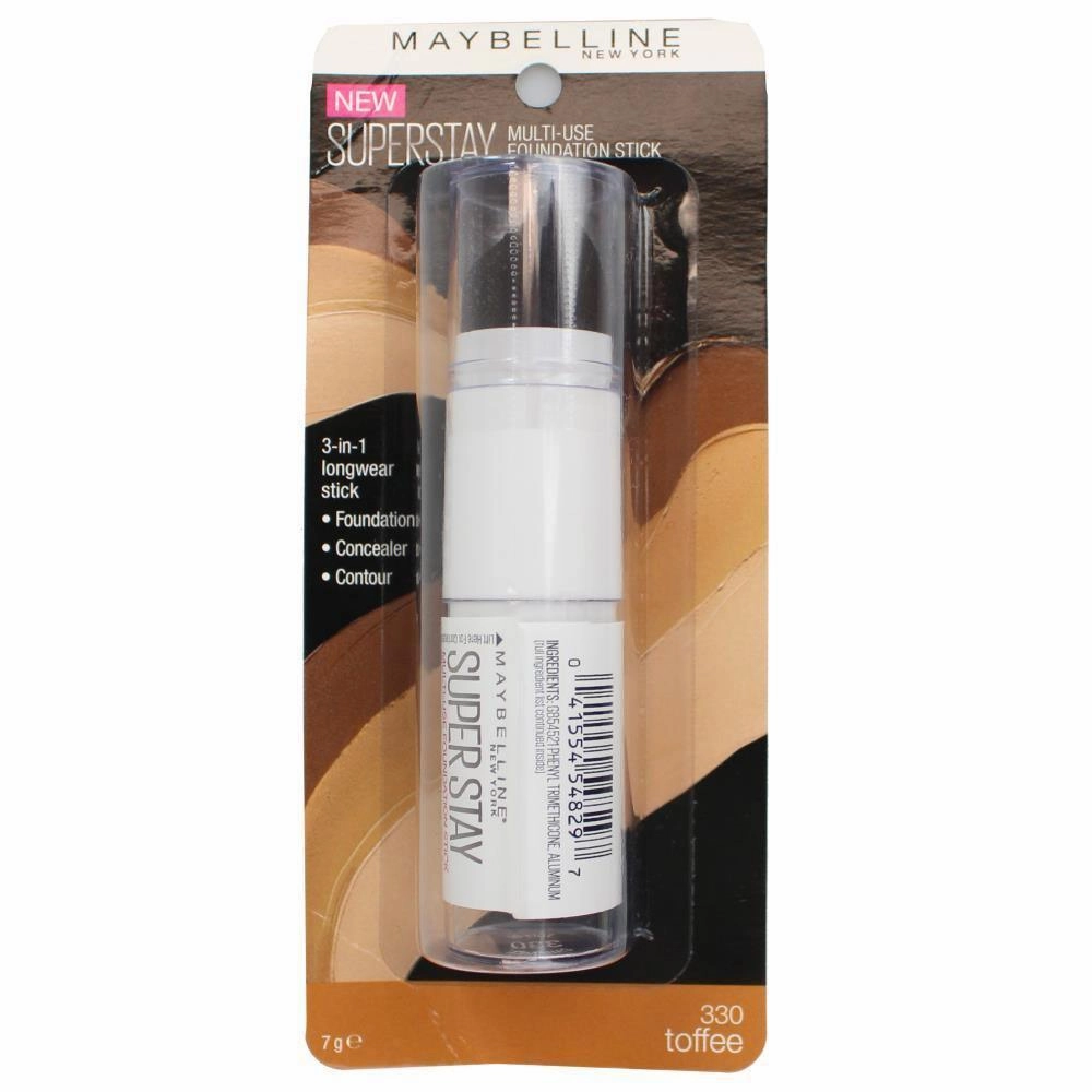 Maybelline Superstay Multiuse Foundation Stick 330 Toffee (Carded)