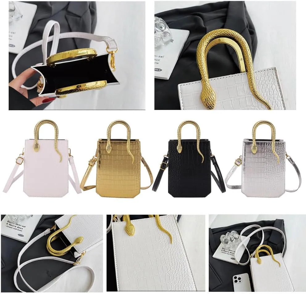 Mayred Classic Bright Leather Print Personalized Mini Wallet Elegant Handbag Retro One Shoulder Crossbody Bag for Women