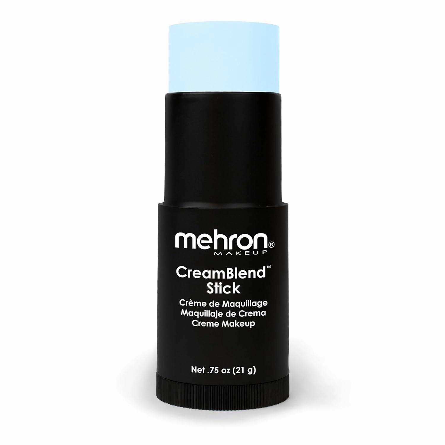 Mehron Makeup CreamBlend Stick | Face Paint, Body Paint, & Foundation Cream Makeup | Perfect for Halloween .75 oz (21 g) (Pastel Blue)