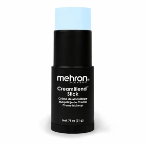 Mehron Makeup CreamBlend Stick | Face Paint, Body Paint, & Foundation Cream Makeup | Perfect for Halloween .75 oz (21 g) (Pastel Blue)