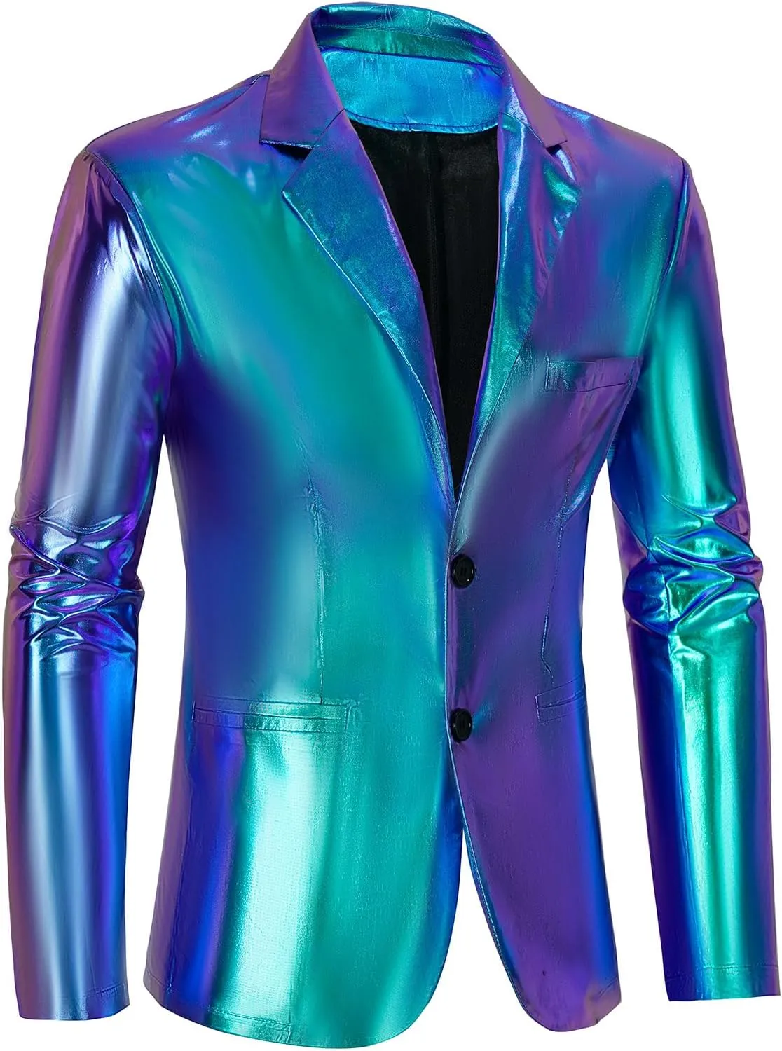 Men's 70s Disco Jacket Sequin Blazer Shiny Party Prom Outfit