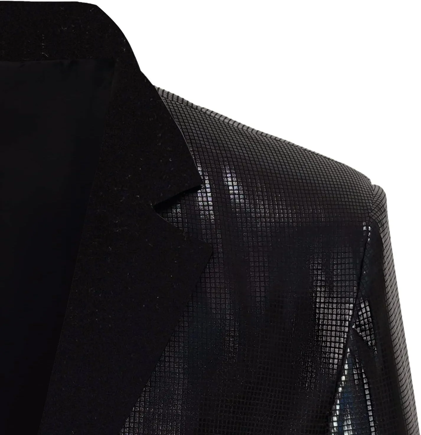 Men's 70s Disco Jacket Sequin Blazer Shiny Party Prom Outfit