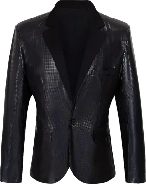 Men's 70s Disco Jacket Sequin Blazer Shiny Party Prom Outfit