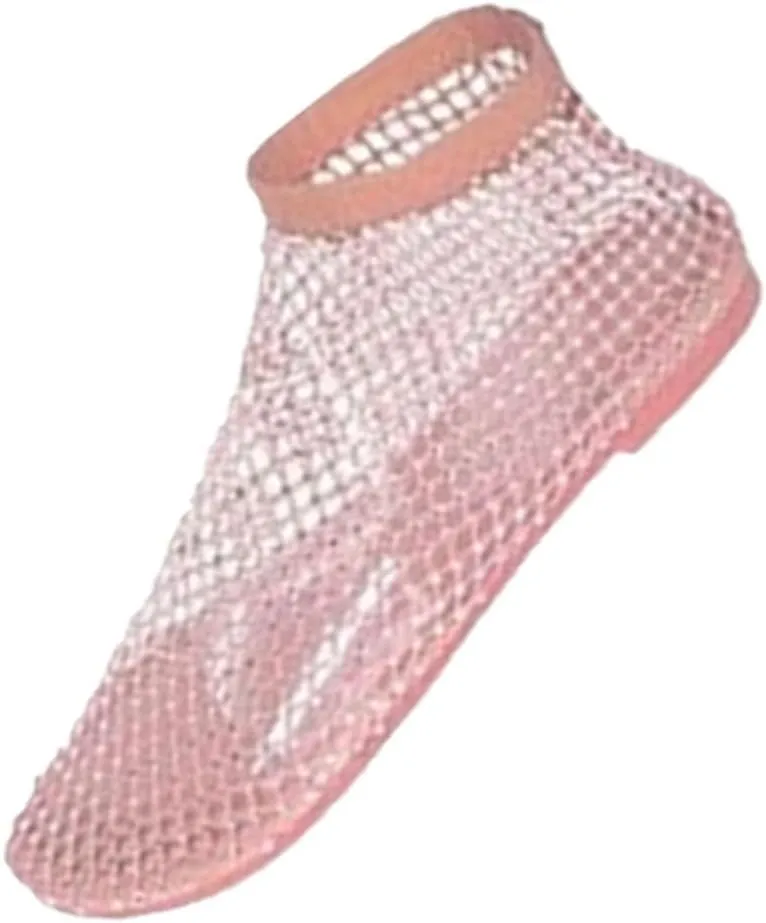 Mesh Shoes Women Flats with Rhinestones, Mesh Embellished Flats, Mesh Ballet Flats for Women, Sparkly Shoes for Women