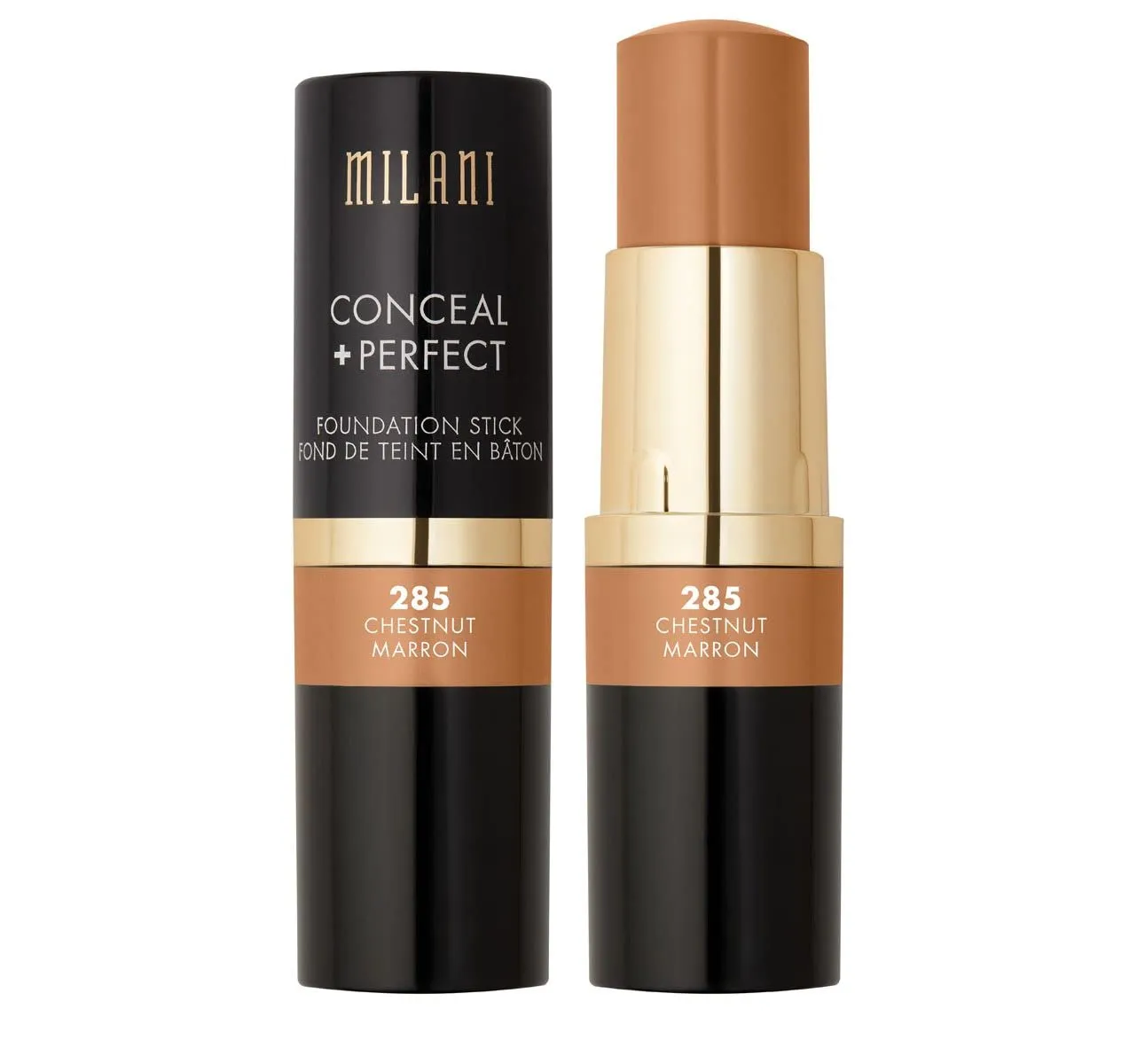 Milani Conceal   Perfect Foundation Stick - Chestnut (0.46 Ounce) Vegan, Cruelty-Free Cream Foundation - Cover Under-Eye Circles, Blemishes & Skin Discoloration for a Flawless Finish