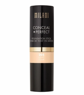 Milani Conceal   Perfect Foundation Stick - Light (0.46 Ounce) Vegan, Cruelty-Free Cream Foundation - Cover Under-Eye Circles, Blemishes & Skin Discoloration for a Flawless Finish