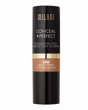 Milani Conceal   Perfect Foundation Stick - Warm Toffee (0.46 Ounce) Vegan, Cruelty-Free Cream Foundation - Cover Under-Eye Circles, Blemishes & Skin Discoloration for a Flawless Finish