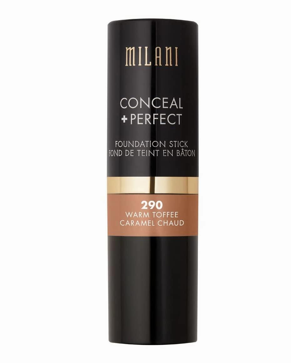 Milani Conceal   Perfect Foundation Stick - Warm Toffee (0.46 Ounce) Vegan, Cruelty-Free Cream Foundation - Cover Under-Eye Circles, Blemishes & Skin Discoloration for a Flawless Finish