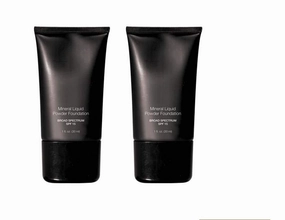 Mineral Liquid Powder Foundation Broad Spectrum SPF 15 Pack of 2 (Light Nude)