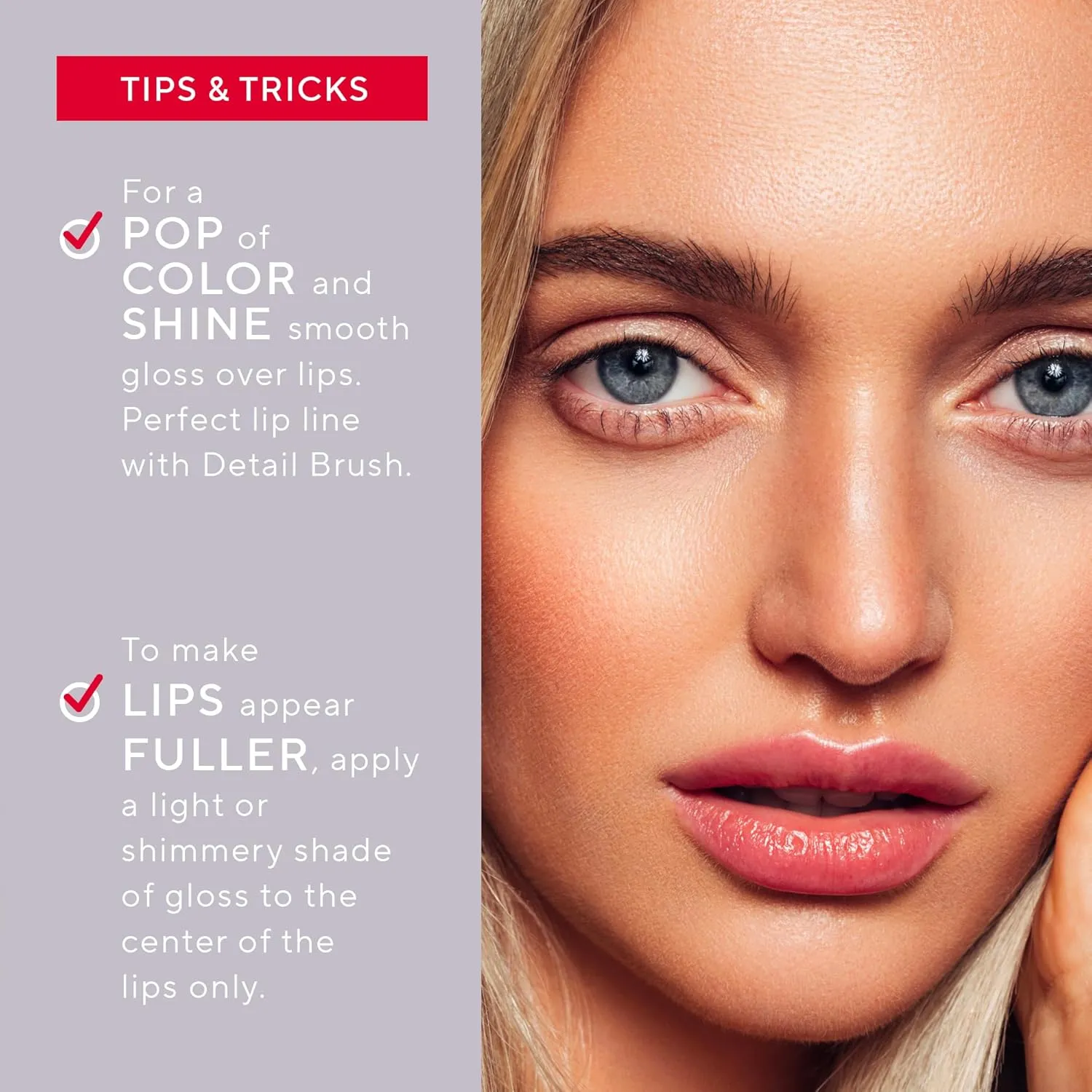 Mirabella Luxe Advanced Lip Gloss, Hydrating Non-Sticky High-Shine Lip Gloss for Women, Infused with Vitamin E & Jojoba Oil, Long-Lasting & Cruelty-Free - Vintage (Caramel)