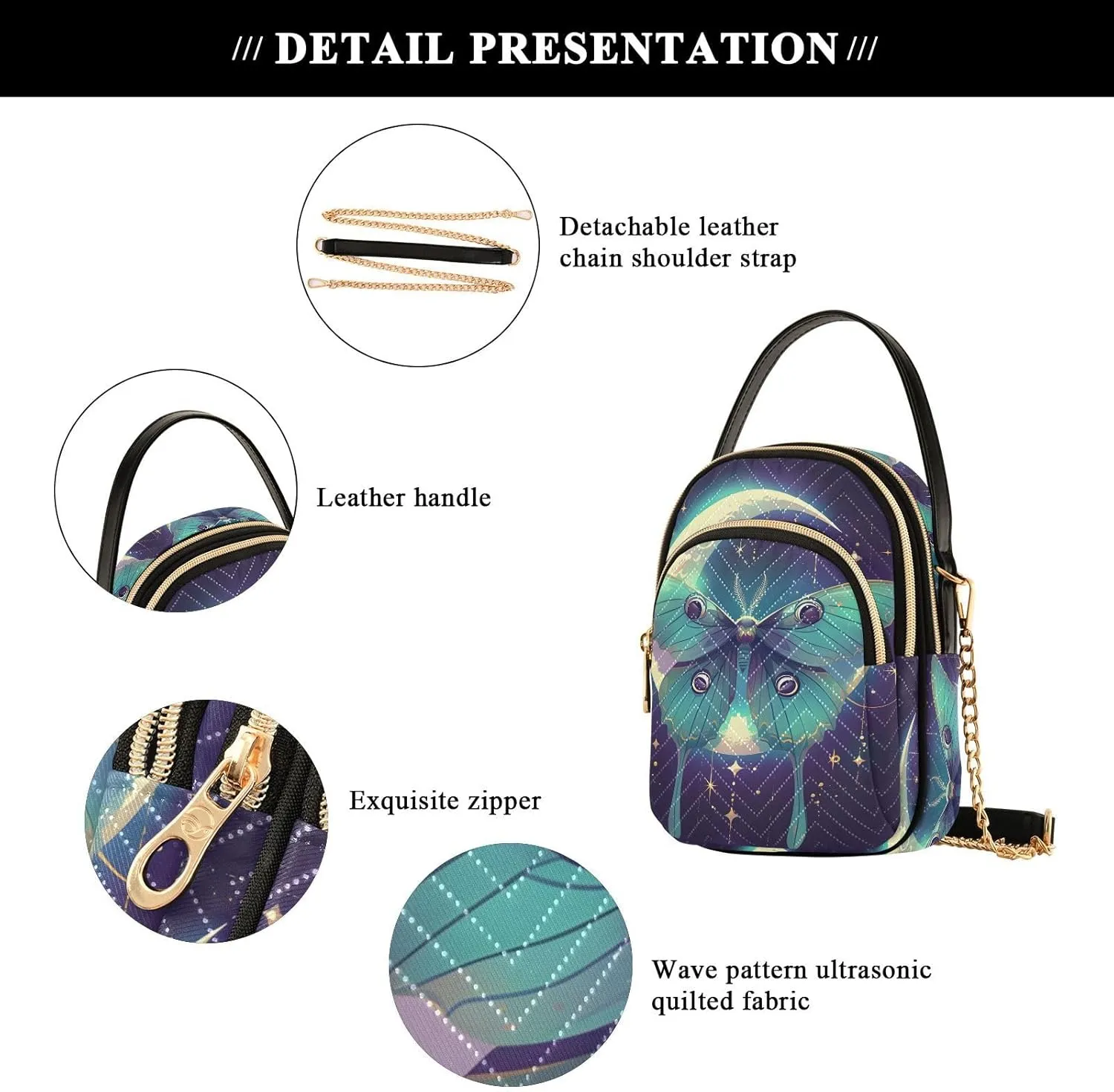 MNSRUU Women's Crossbody Handbags Cell Phone Purses Bags