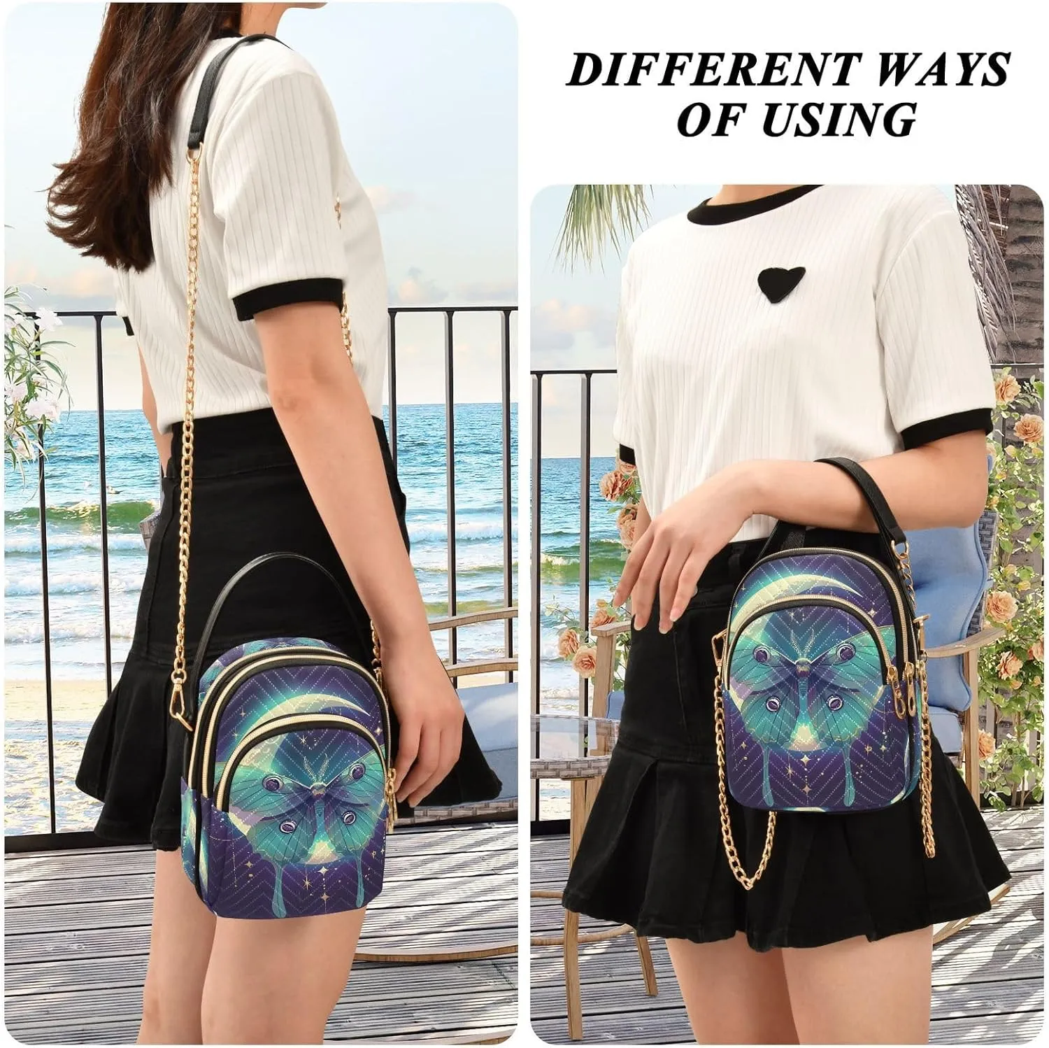 MNSRUU Women's Crossbody Handbags Cell Phone Purses Bags