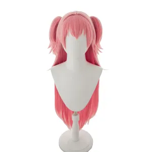 Momoi Airi Cosplay wig dark pink 90cm (dark pink(Momoi Airi))