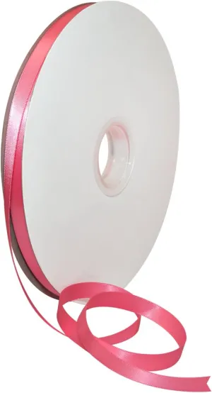 Morex Ribbon Double Face Satin Ribbon 3/8" X 100 YD Hot Pink Ribbon for Gift Wrapping, Birthday Gift Cards, Satin Dress for Women, Silk Ribbons for Crafts, Wedding Gifts for Couple