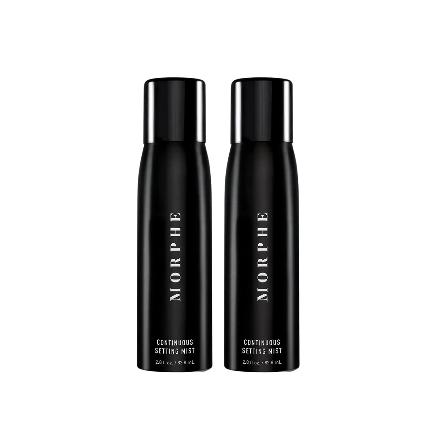 Morphe Continuous Setting Mist - Micro-Fine Makeup Setting Spray with a Natural Radiant Finish - Helps Makeup Resist Caking or Fading & Increases Wear of Foundation (2 Count, 2.8 fl oz)