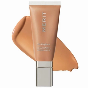 M𝔼RIT - The Uniform Tinted Mineral Sunscreen Broad Spectrum SPF 45, Fragrance Free, Non-Comedogenic, Lightweight, buildable, oil-free - Color: (16 - medium cool) - Size: (1.7 oz/50 mL)